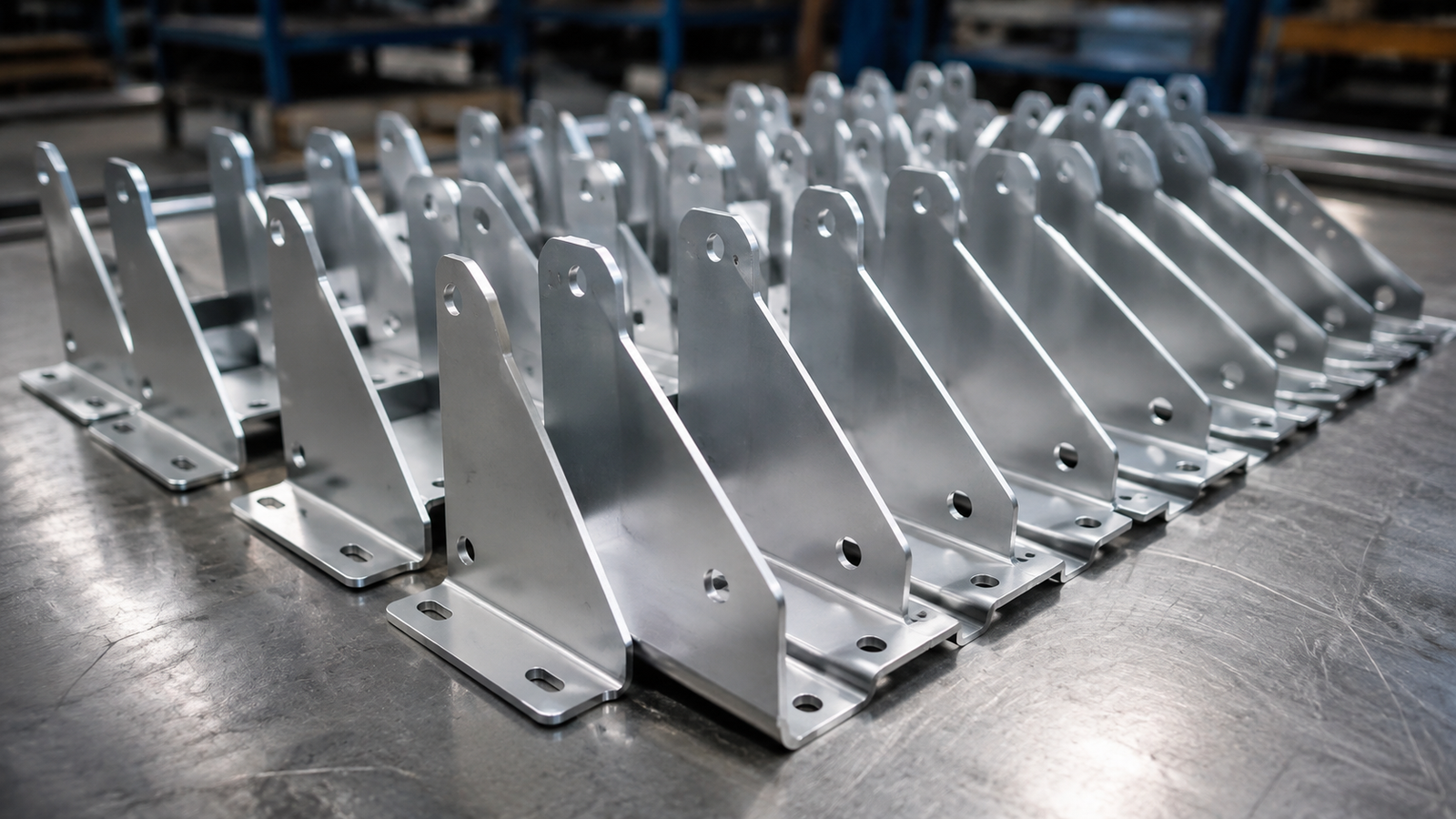 Sheet metal bracket production