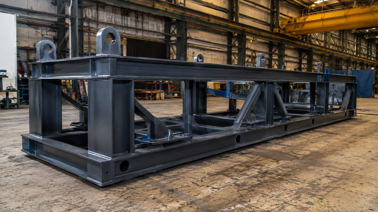 Industrial welded skid structure